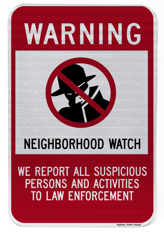 ●NEIGHBORHOOD WATCH Neighborhood Watch 24 Hour Video Surveillance Sign - Save 10%