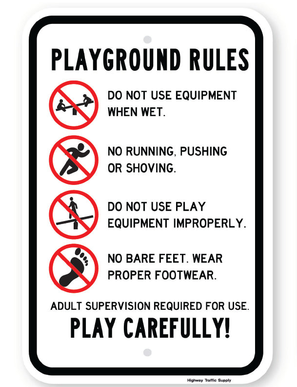 Playground Rules  Sign