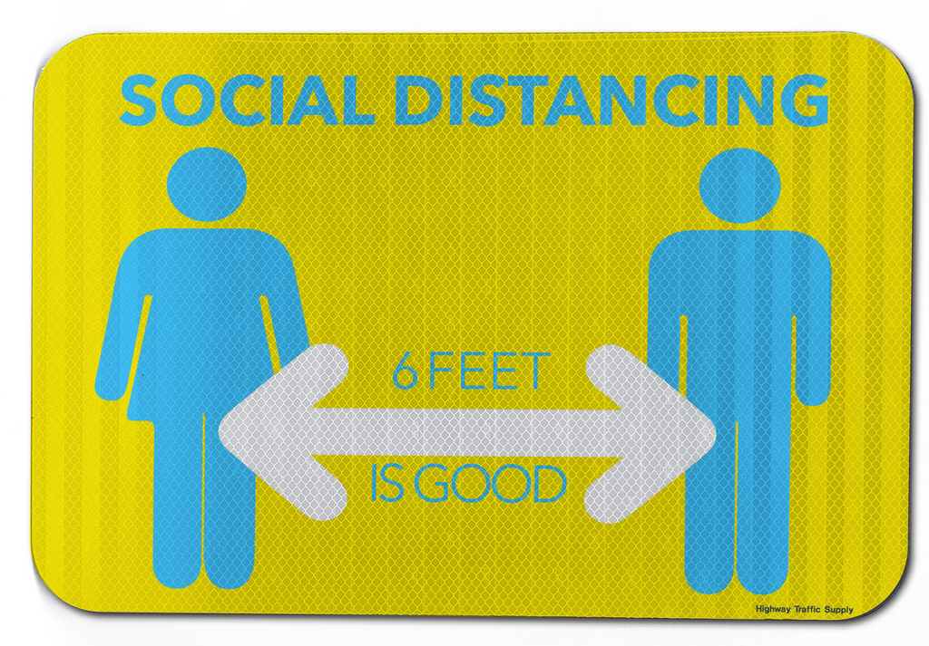 Social Distancing | Covid-19 Signs | Highway Traffic Supply