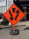 Divided Highway (W6-1) Roll-Up Sign