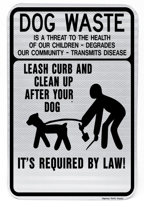 Dog Waste Sign | Highway Traffic Supply