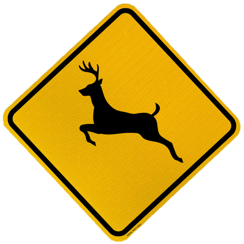 W11-3 Deer Crossing X-Ing Sign