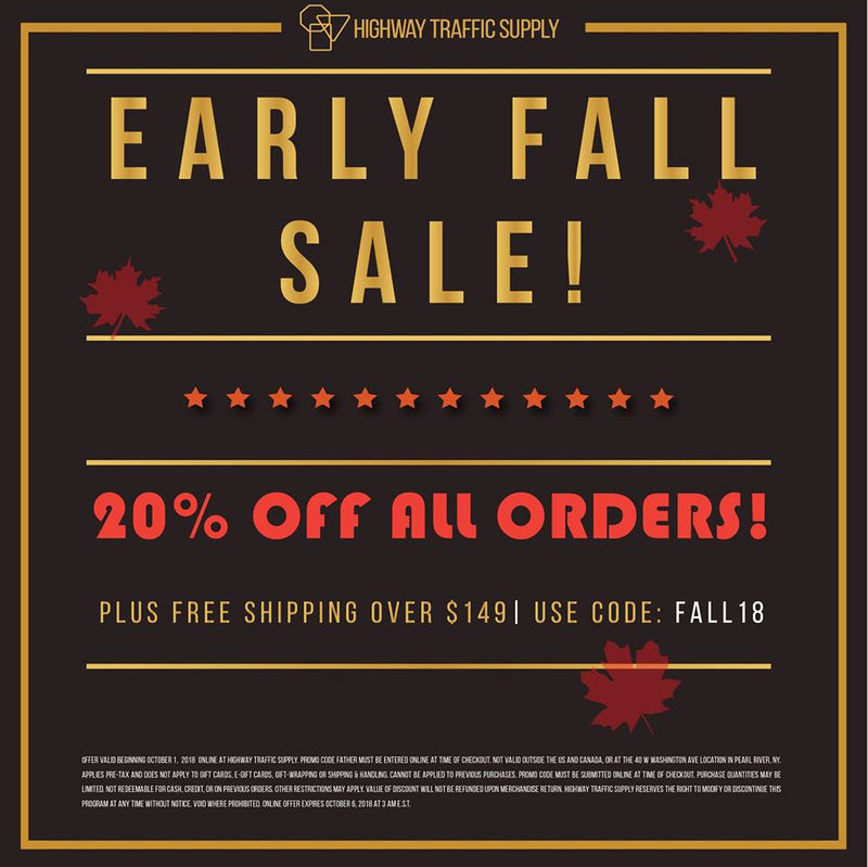 20% OFF ANY ORDER WITH CODE FALL18