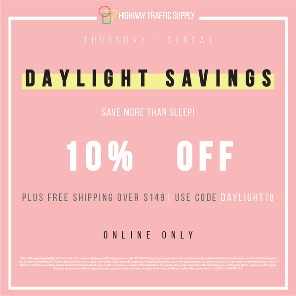 Daylight Savings Sale! Starts tomorrow...