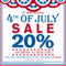 20% OFF ANY ORDER WITH CODE FIREWORKS