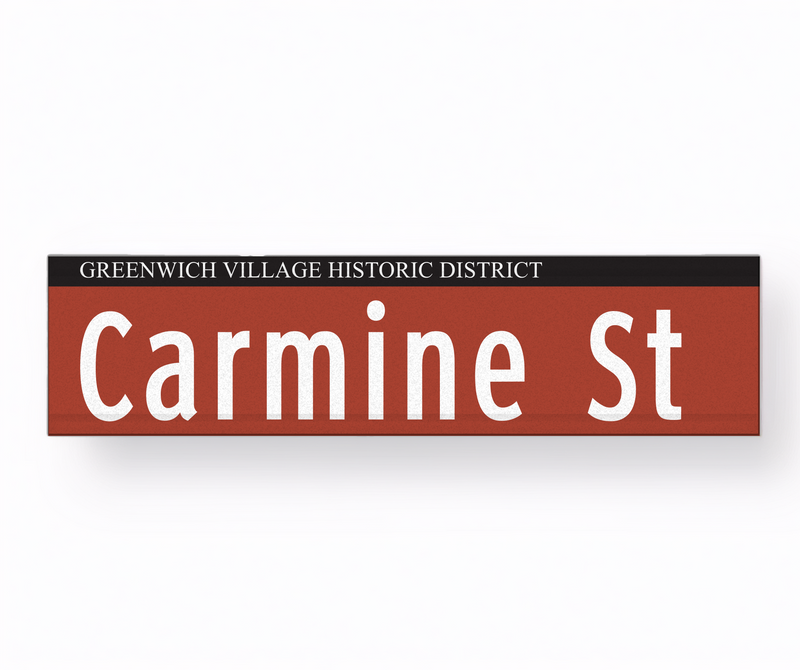 Replica Street Name Signs | Historic New York (Greenwich Village Historic District)