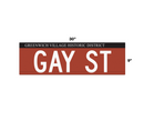 Replica Street Name Signs | Historic New York (Greenwich Village Historic District)
