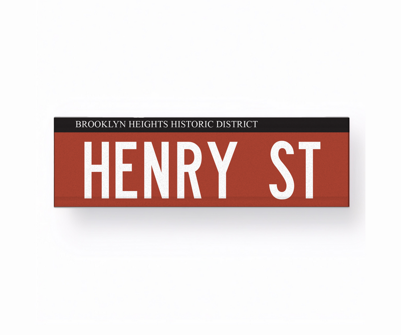 Replica Street Name Signs | Historic New York (Brooklyn Heights