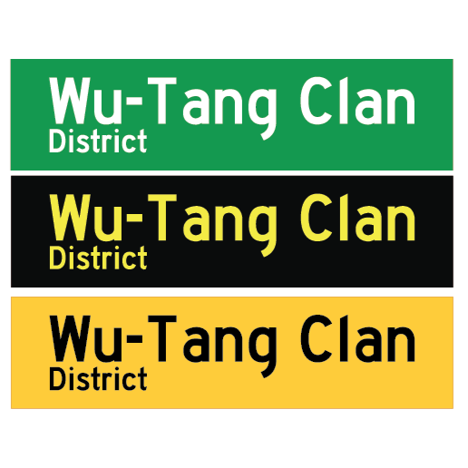 Replica Street Name Signs | Wu-Tang Clan District
