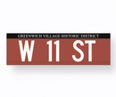 Replica Street Name Signs | Historic New York (Greenwich Village Historic District)