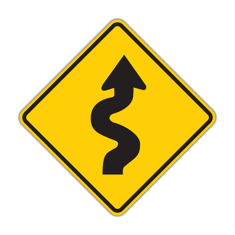 W1-5 Winding Road