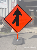 Merge Left (W4-1L) Vinyl Roll-Up Sign