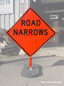 Road Narrows (W5-1) Vinyl Roll-Up Sign