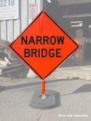Narrow Bridge (W5-2) Vinyl Roll-Up Sign