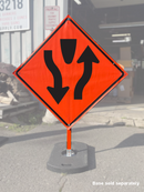 Divided Highway (W6-1) Vinyl Roll-Up Sign