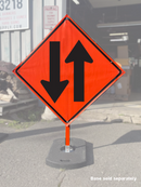 Two Way Traffic (W6-3) Vinyl Roll-Up Sign