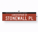 Replica Street Name Signs | Historic New York (Greenwich Village Historic District)