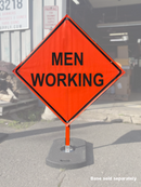 Men Working Vinyl Roll-Up Sign