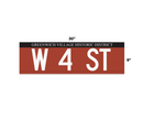 Replica Street Name Signs | Historic New York (Greenwich Village Historic District)