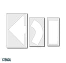 3 Piece Arrow Kit Stencil