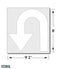 Federal U-turn Arrow Stencil | Highway Traffic Supply