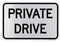 Private Drive Sign