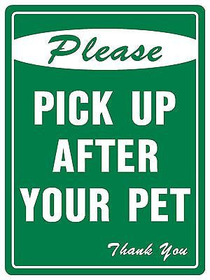 8"x12" pick up after your pet