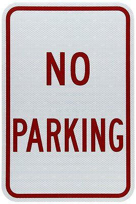 No Parking Sign R3-8a 12" x 18"