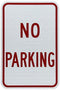 No Parking Sign R3-8a 12" x 18"