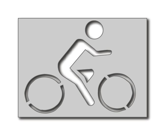 Cycling Awareness Symbol Stencil | Highway Traffic Supply