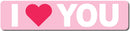 I Love You Sign (Red and Pink) Sign