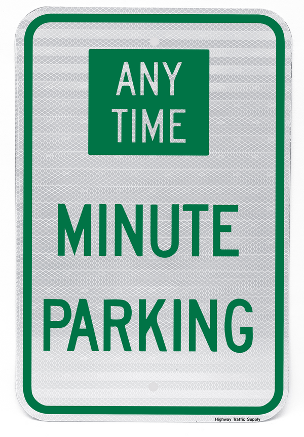 Custom Minute Parking Sign