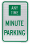 Custom Minute Parking Sign