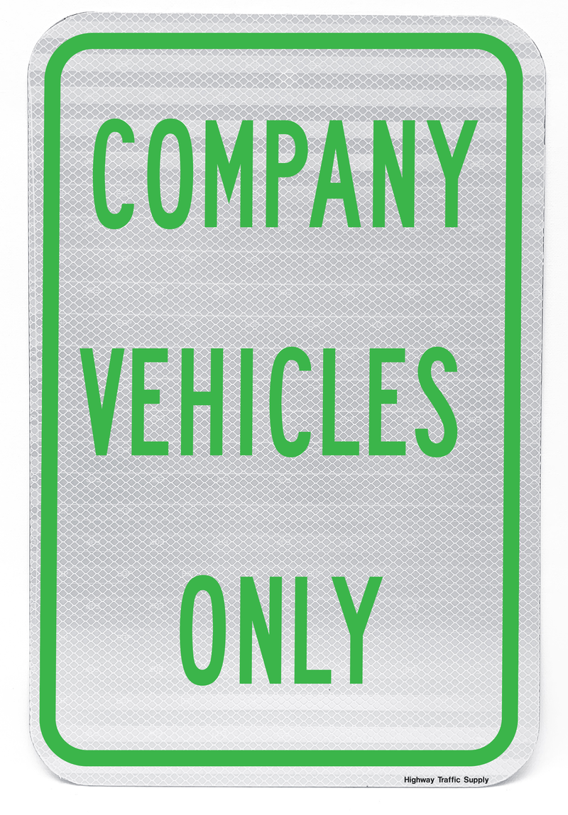 Company Vehicles Only Sign