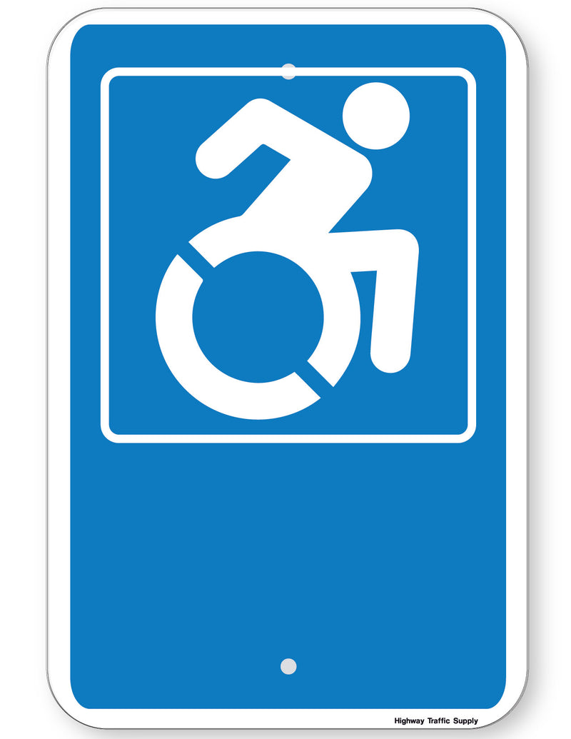 Handicapped Symbol Sign (New York State Accessible Icon)
