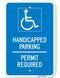 Handicapped Parking Permit Required Sign