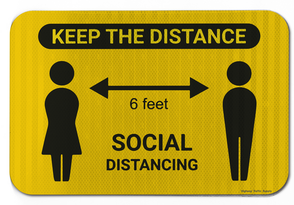 Keep Your Distance 6ft Sign