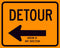 Detour Arrow Sign