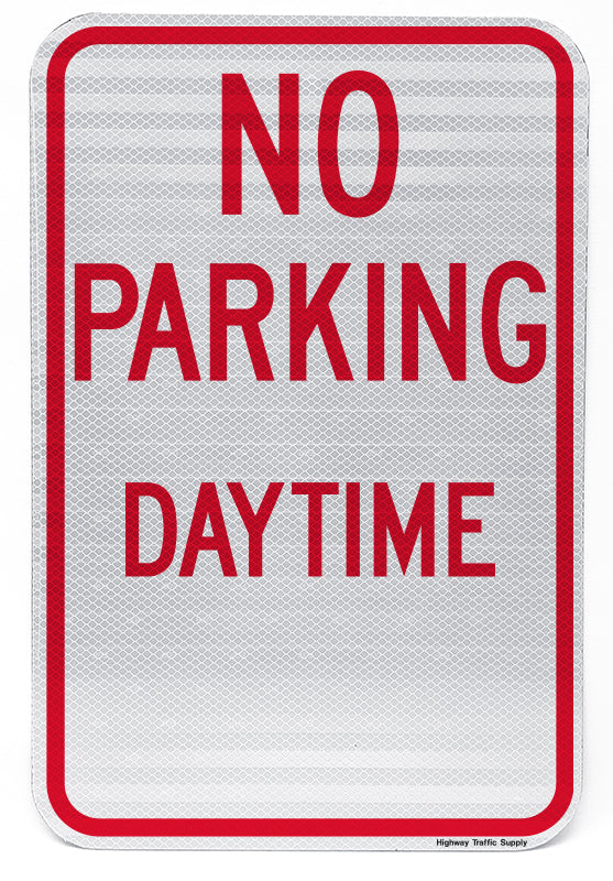 No Parking Daytime Sign