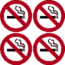 No Smoking Decals