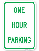 One Hour Parking Sign