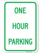 One Hour Parking Sign