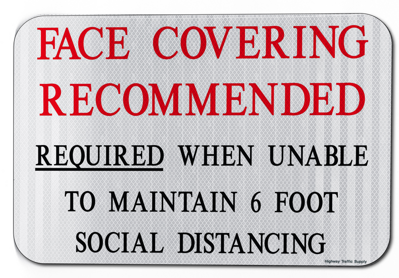 Face Covering Recommended Sign