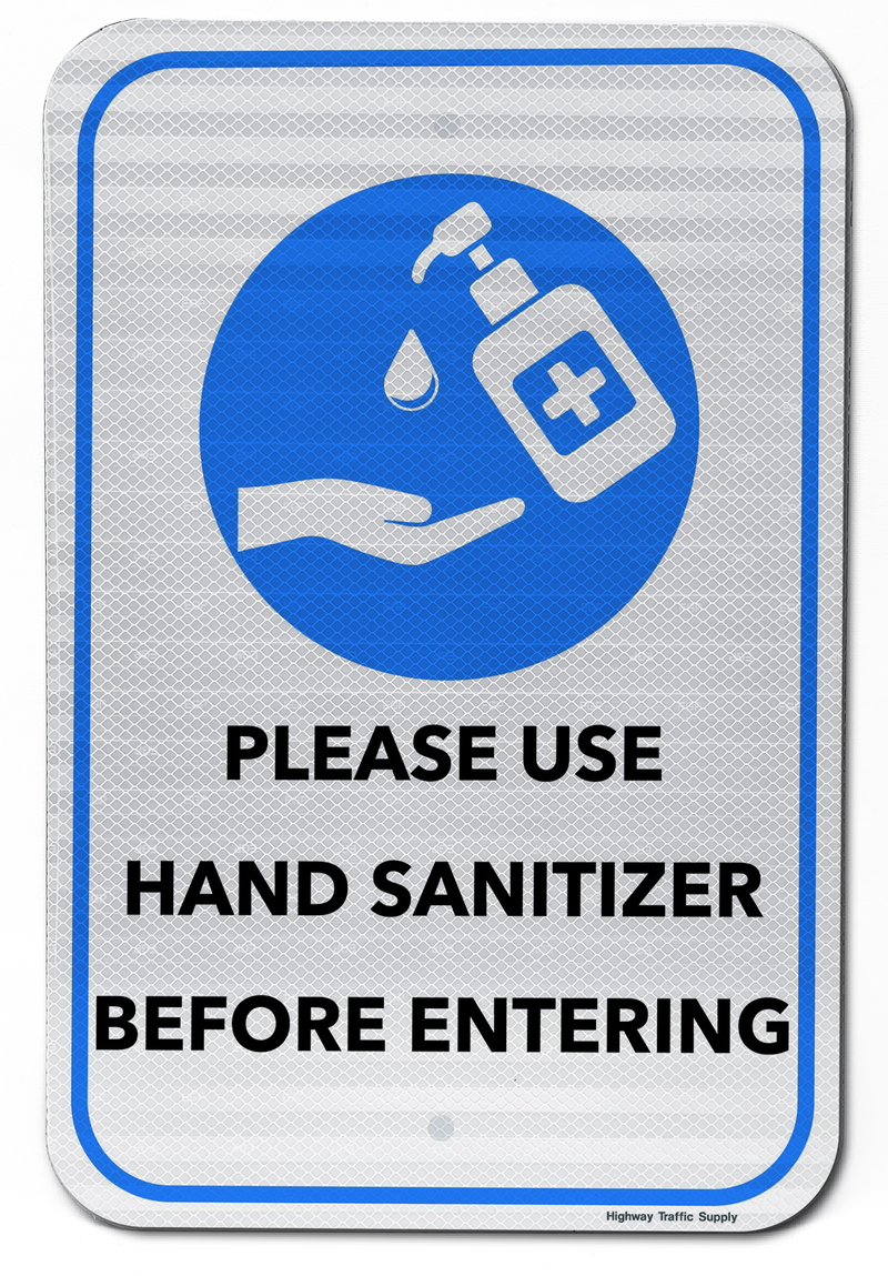Hand Santize Sign Hand Sanitizer Signs