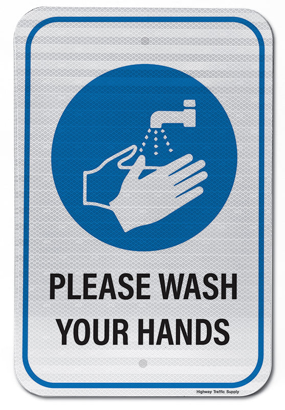 Please Wash Your Hands IV Sign