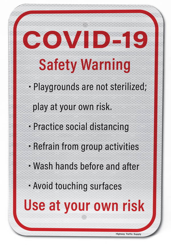 COVID-19 Safety Warning Sign