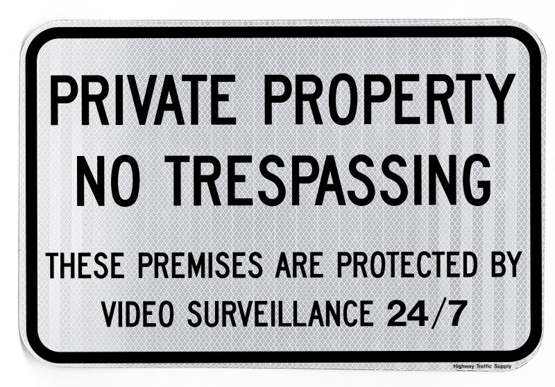 Private Property No Trespassing | Security Signs | Highway Traffic Supply
