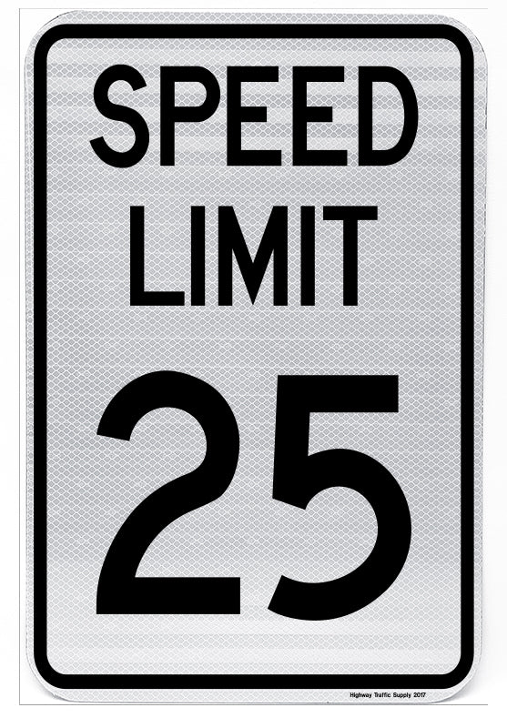 R2-1 Speed Limit Sign (25)