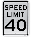 R2-1 Speed Limit Sign (40)