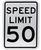R2-1 Speed Limit Sign (50)